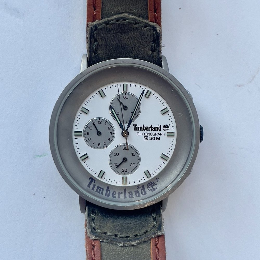 Timberland Titanium 50m Chronograph Watch Strap Made in Italy Japan & Hong Kong